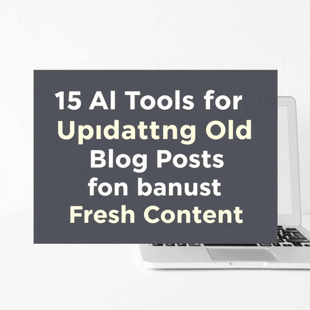 15 AI Tools for Updating Old Blog Posts with Fresh Content