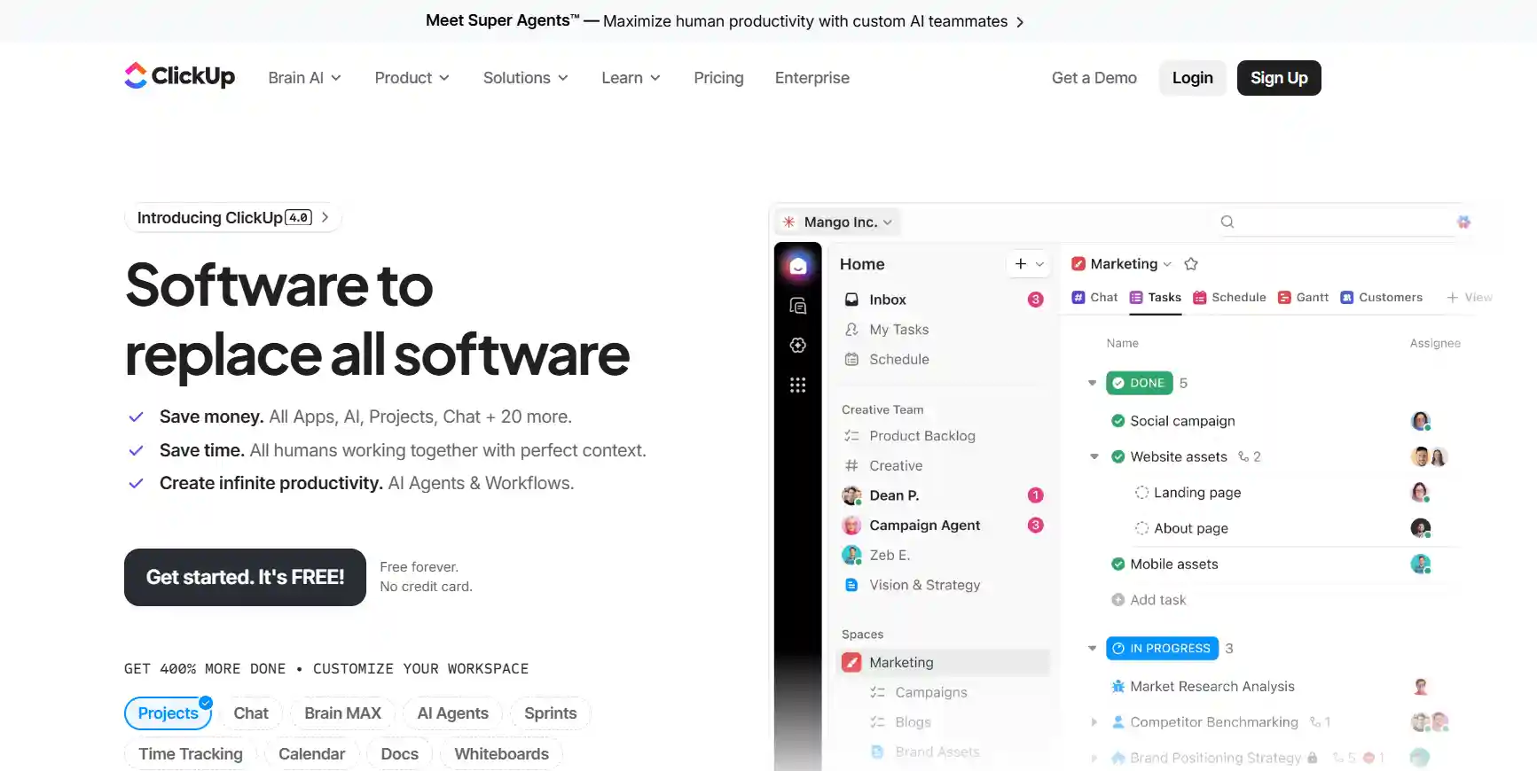 ClickUp – AI‑Enhanced Project Hub