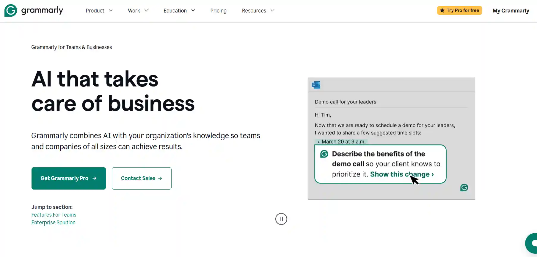 Grammarly Business – AI Writing Assistant