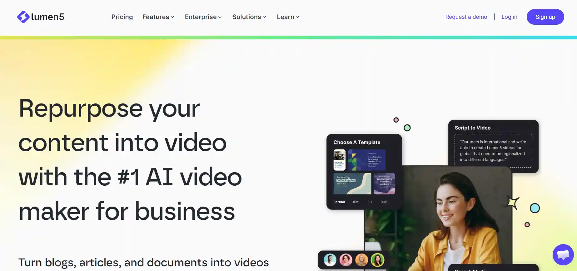 Lumen5 – AI Video Creation for Social Proof