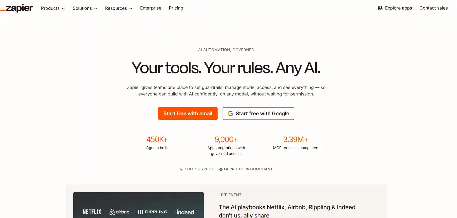 Zapier – No‑Code Workflow Automation